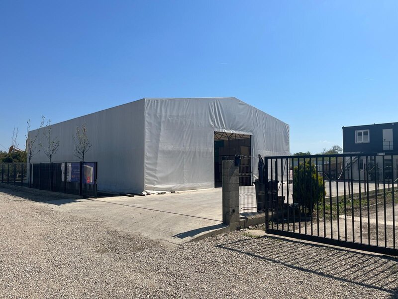 Magurele, centura, hala industriala tip cort, 0 eur costuri energie